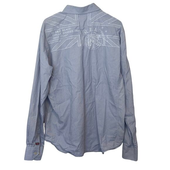 New Zealand Auckland Men’s Long Sleeve Button Down Shirt Embroidered Size XL - Picture 2 of 15